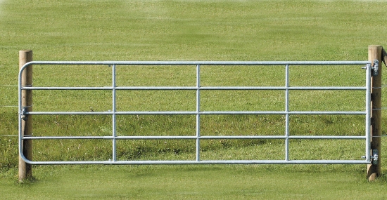 Fence gate 3-4 m, adjustable height: 110 cm, galvanized 88002_mood01_44891.jpg