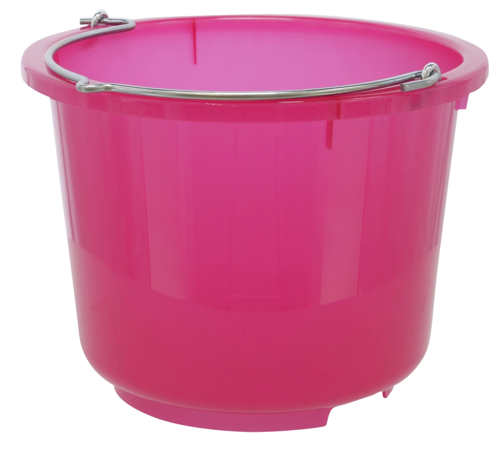 All-Purpose Bucket, 12ltr. Transparent Pink