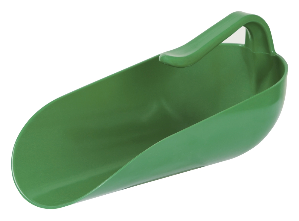 Feed scoop plastic with inverted handle, 2000 g