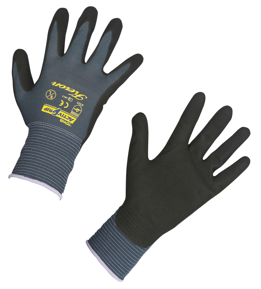 Glove ActivGrip Advance, nylon, nitrile coated, size 7
