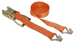 [KER_37150] Ratelsjorband tweedelig oranje 50mm / 10m; sjorkracht 4000 kg
