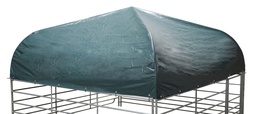 [KER_442615] Shelter for sheep panels, set with rods+tarps, 2.75x2.75m