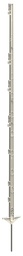 [KER_443493/40] Voll. kunststof paal met staal 156 cm, dubbele trede, wit