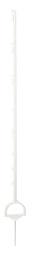 [KER_444180] Volledige kunststof paal met stijgbeugeltrede, 158 cm, wit