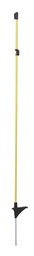 [KER_444291] Ovale glasvezelpaal geel met metalen punt, 110 cm