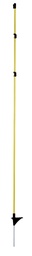 [KER_444292] Ovale glasvezelpaal geel met metalen punt, 152 cm