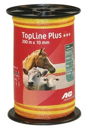 [KER_449568] Fencing tape TopLine Plus 200 m, 10 mm, yellow/orange