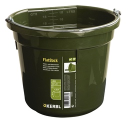 [KER_323490] Feed and water bucket FlatBack ca. 20 litre, green