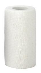 [KER_1690] EquiLastic zelfhechtende bandage, wit, 7,5 cm breed