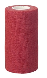 [KER_1694] EquiLastic zelfhechtende bandage, rood, 10cm breed