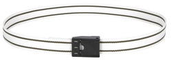 [KER_20921] Halsmerkband m. klem- sluiting, wit-zwart 130 cm