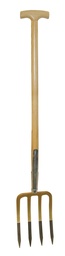 [KER_29127] Profi - spitvork, 4t, 27x18cm, gelakte essenhouten T-steel